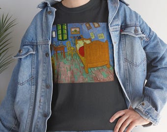 Van Gogh "The Bedroom" Art T-Shirt, Vintage Art Apparel