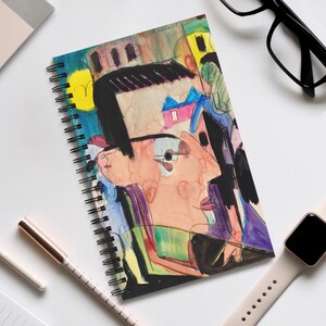 Ernst Ludwig Kirchner Self-Portrait Journal, High Resolution Art