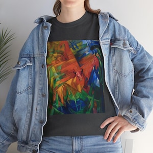 Franz Marc&#39;s Animals in a Landscape (1914), art t-shirt, vintage art, art apparel, art lover present, art print fashion, wearable art