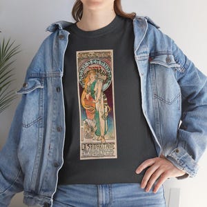 La Samaritaine (1897) by Alphonse Maria Mucha, art t-shirt, vintage art, art apparel, art lover present, art print fashion, wearable art