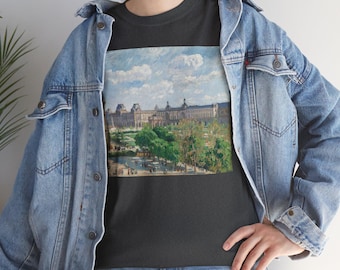 Pissarro Paris Art T-Shirt, Place du Carrousel Vintage Fashion
