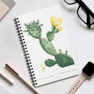 Botanical Cactus Art Journal, Pierre-Joseph Redoute Print
