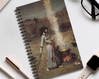 Magic Circle von John William Waterhouse, Kunst Journal, Kunst stationär, Geschenk für Kunstliebhaber, Kunstdruck