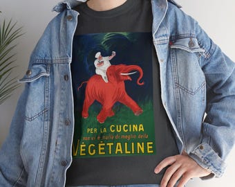 Vegetaline by Cappiello Art T-Shirt, Vintage Italian Advertisement