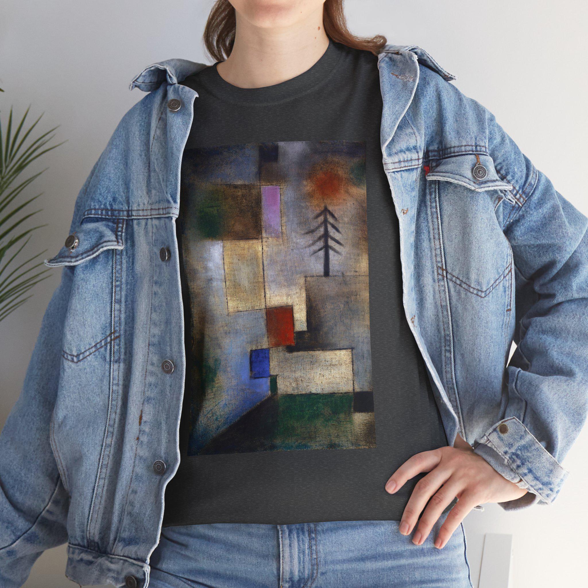 Kleines Tannenbild (1922) von Paul Klee, Kunst T-Shirt, Vintage Kunst, Kunst Bekleidung, Kunstliebhaber Geschenk, Kunstdruck Mode