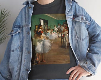 Die Tanzklasse (1874) von Edgar Degas, Kunstt-shirt, Vintage-Kunst, Kunstkleidung, Geschenk für Kunstliebhaber, Kunstdruckmode