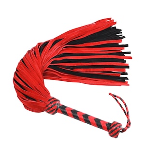 Real Genuine 70 Falls Leather Flogger - Black Leather, Flogger Strong, Heavy Duty Thuddy Whip