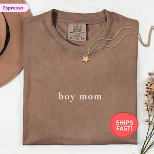 Comfort Colors® Boy Mom Shirt, Mom of Boys Shirt, Cute Mom Life Tee, Mother&#39;s Day Gift, Mama of Boys Shirt, Boy Mom Graphic Shirt for Women