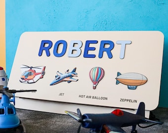 Rompecabezas con nombre personalizado, juguetes de madera para bebés y niños pequeños, juguetes para bebés de 6 a 12 meses, juguetes Montessori, regalos de Pascua para niños, juguetes personalizados para bebés de 6 a 12 meses