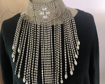 Vintage Rhinestone Collar