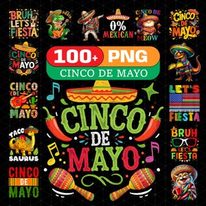 Cinco de Mayo, png | Fiesta digitale download clipart | Cinco de Mayo PNG-bundel