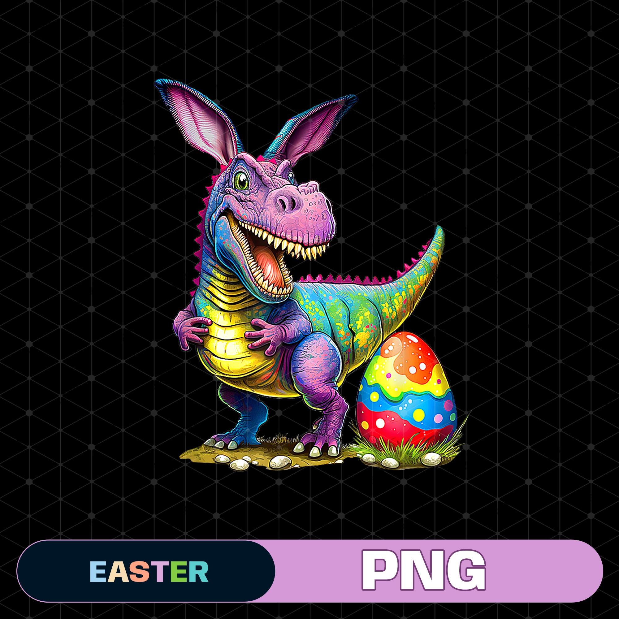 Happy Easter 2PSC Outfit Black and Green Dino