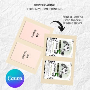 Soccer Birthday Invitation, Football Invite, Kids Soccer Invite, Instant Download, Let's Kick it Soccer Invite, Kids Bday, Canva Editable