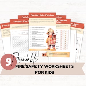 Arbeitsblätter zum Thema Brandschutz: 9 druckbare Kinderaktivitäten (PDF-Download)