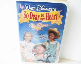 So Dear To My Heart, VHS Movie, Walt Disney, Clam Shell Case, Vintage, Old Films, Gift for Children