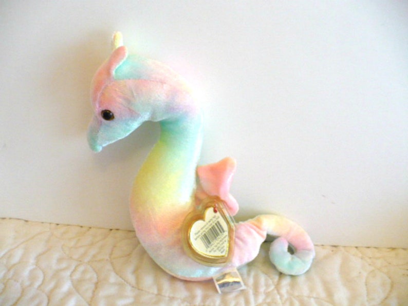 rainbow seahorse beanie baby