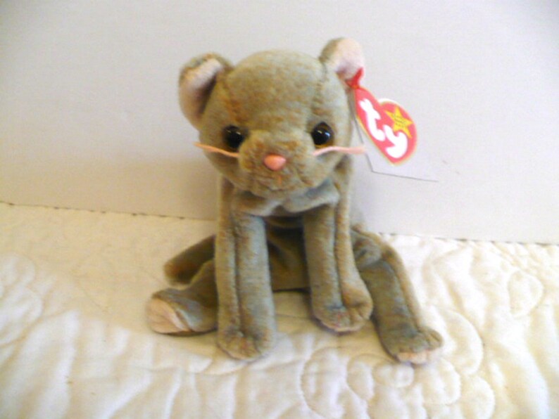 Cat Stuffed Animal Rare Ty Beanie Babies Vintage Baby Etsy
