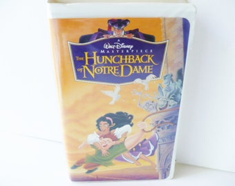 The Hunchback of Notre Dame VHS Movie, Walt Disney, Clam Shell Case, Vintage, Old Films, Gift for Kids