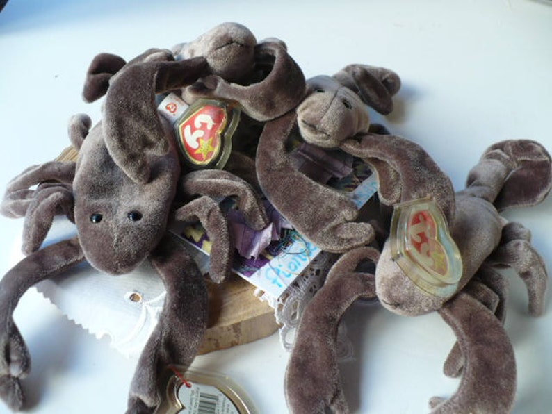 Stinger the Scorpion Stuffed Animal by Ty Beanie Babies. Stinger is in Mint Condition Never Played With Tag Protector image 2