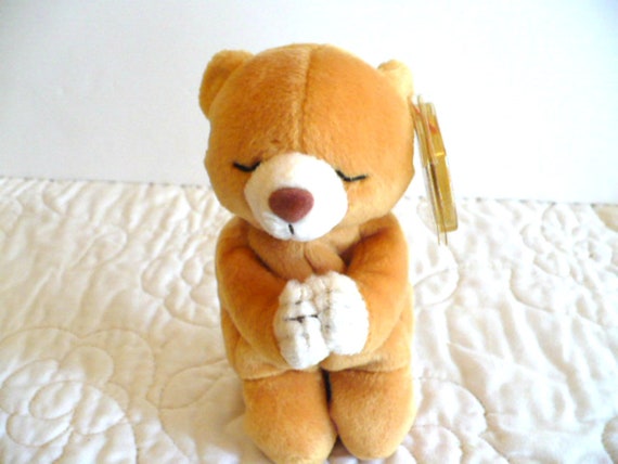 praying bear stuffed animal