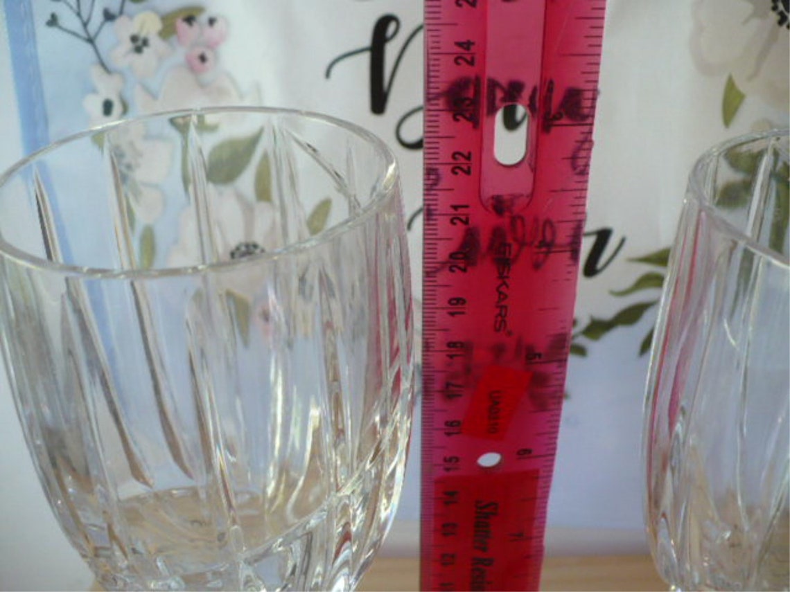 Mikasa Crystal Wine Glasses. Mikasa Stemware Vintage Set of Etsy Canada