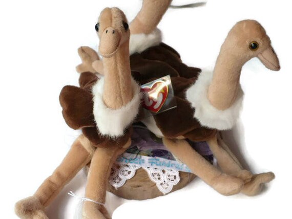 Baby ostrich stuffed sale animal
