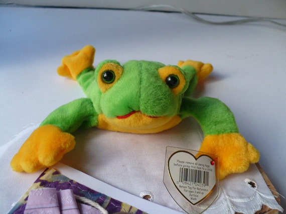 ty frog stuffed animal