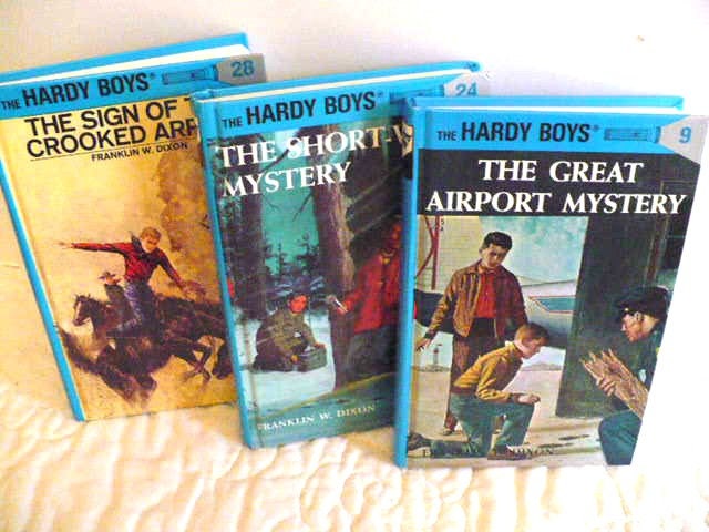 Vintage Hardy Boys Mystery Book Series: Airport, Short Wave, Crooked Arrow
