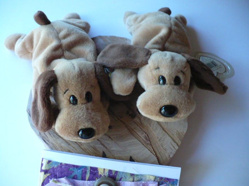 Brown Dog Stuffed Animal Ty Beanie Babies Medium Toy Dog Tiny Etsy