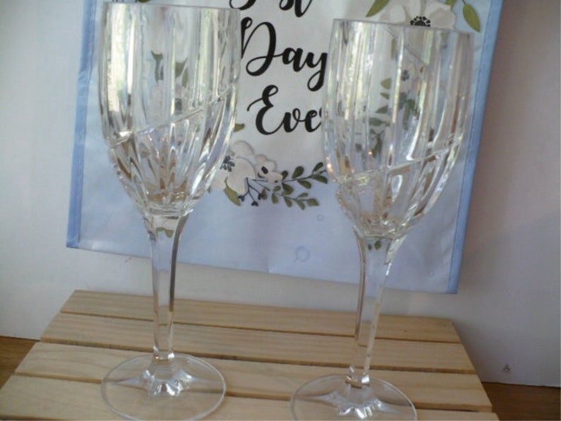 Mikasa Crystal Wine Glasses. Mikasa Stemware Vintage Set of Etsy Canada