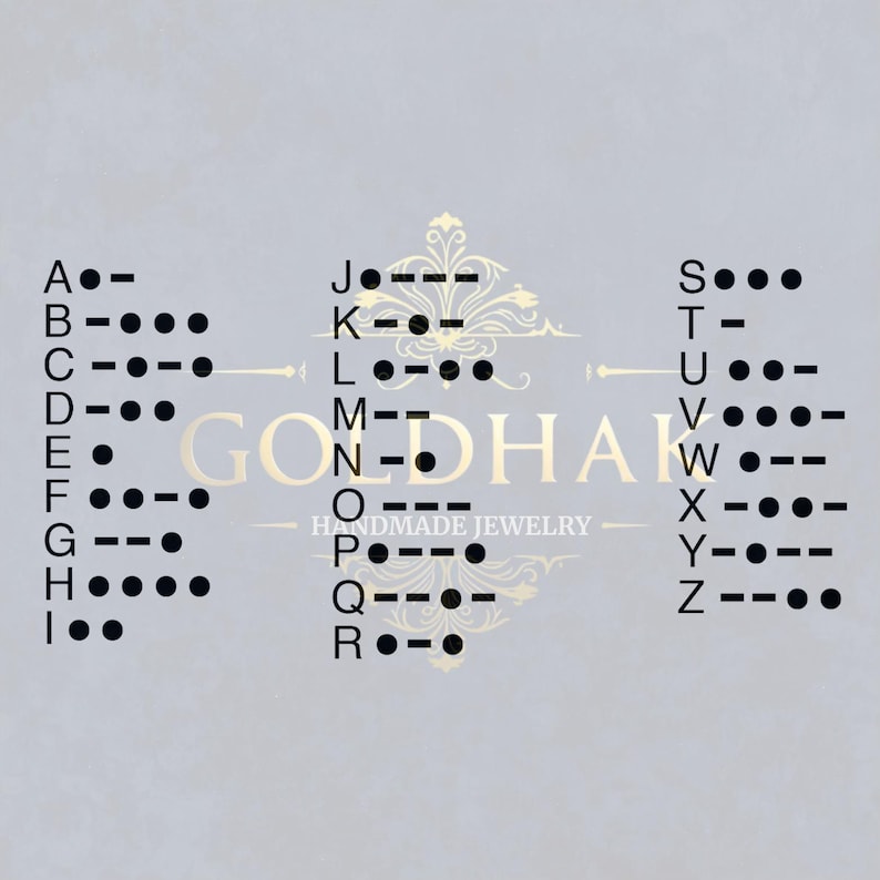 14K Gold Custom Morse Code Necklace | Hidden Message Gift | Secret Name ...