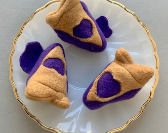 Grape Pie Slice Catnip Toy - Little Grape Pie Slices