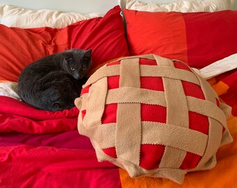 Sweet Cherry Lattice Top Pie Pet Bed!