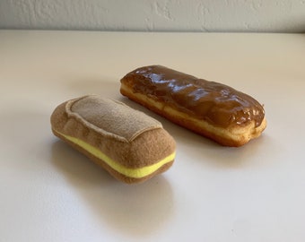 Refillable Catnip Maple Bar | Maple Long John Doughnut