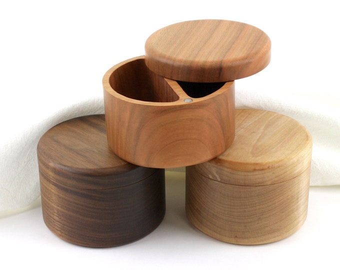 Wooden Salt and Pepper Box/cellar Spice Box Wooden Spice Etsy
