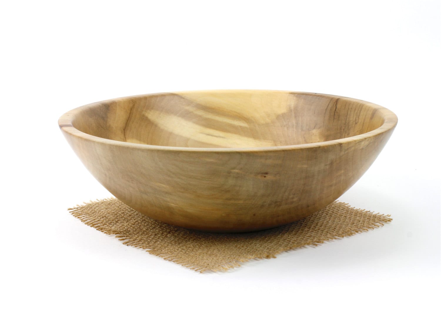 Wooden 11 Sweet Gum Salad Bowl / Wooden Serving Dish / Pasta Bowl