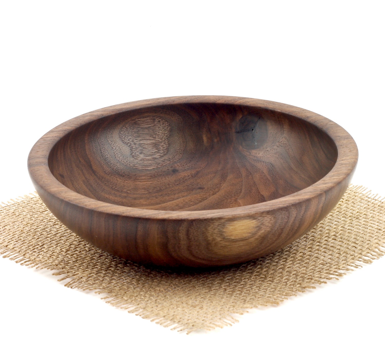 Wooden Walnut Bowl / Candy Dish / Wood Fruit Bowl