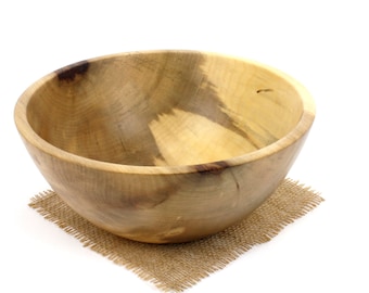 Wooden 11” Sweet Gum Bowl, Salad Bowl,Wooden Serving Dish, Pasta Bowl, Popcorn bowl