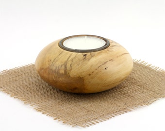 Wooden Tea Light Candle Holder, Votive Candle Holder