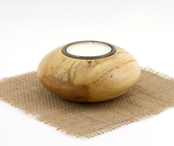 Wooden Tea Light Candle Holder, Votive Candle Holder