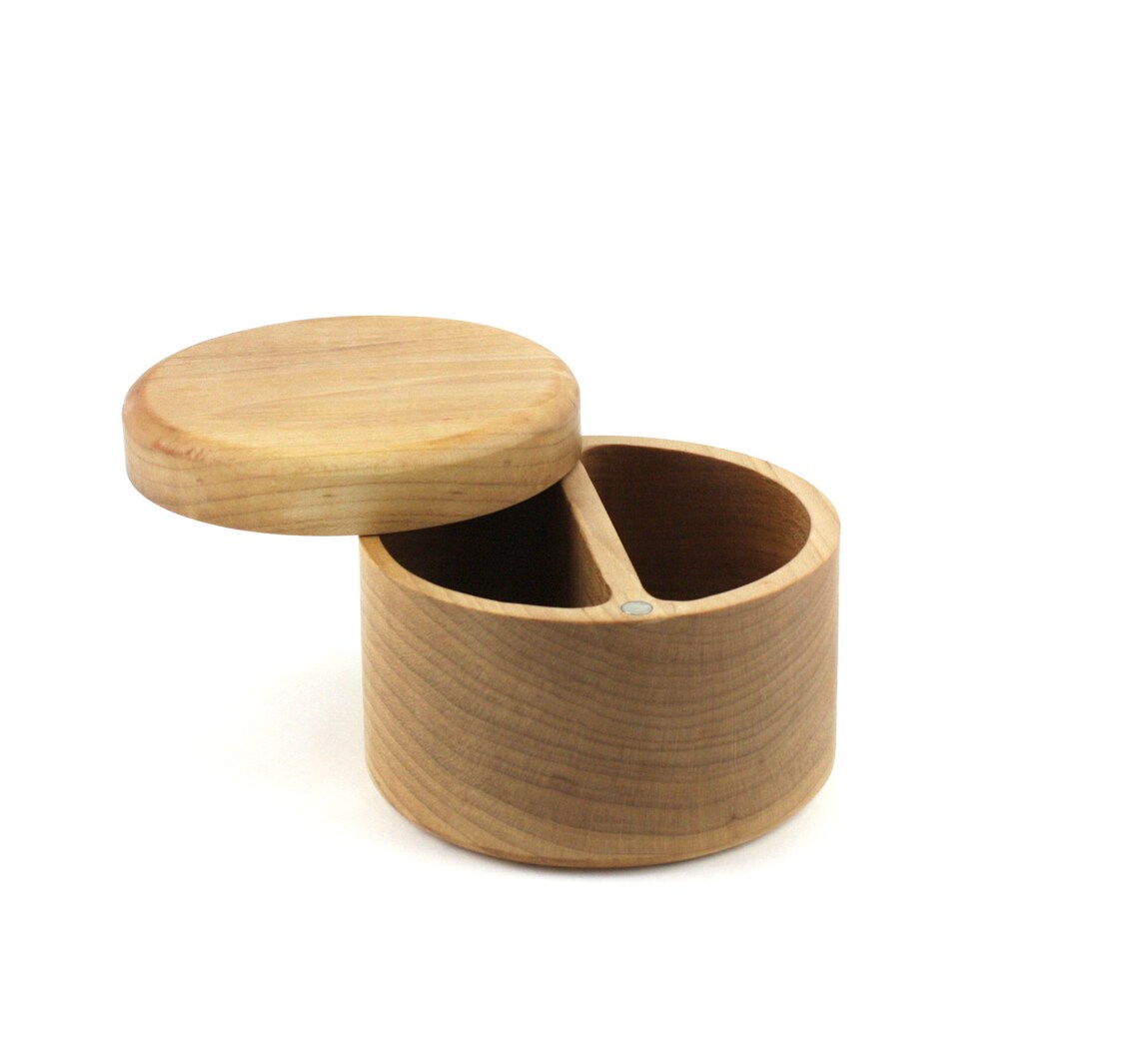 Wooden Salt and Pepper Box/cellar Spice Box Wooden Spice Etsy