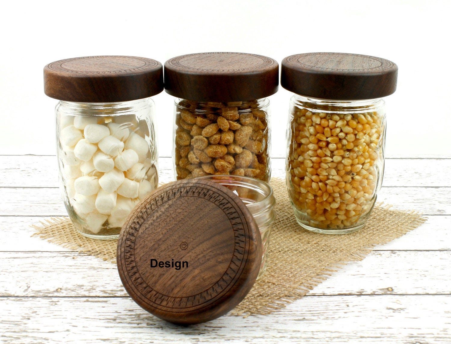 DIY Wooden Jar Lids