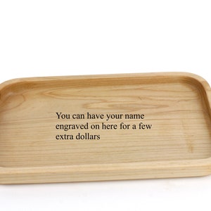 Wooden Valet Tray, Jewelry Tray, Display Tray, Trinket Tray, Serving Tray, Catch All Tray, Food Safe, Café Tray image 9