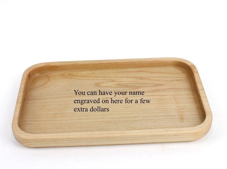 Wooden Valet Tray, Jewelry Tray, Display Tray, Trinket Tray, Serving Tray, Catch All Tray, Food Safe, Café Tray image 9