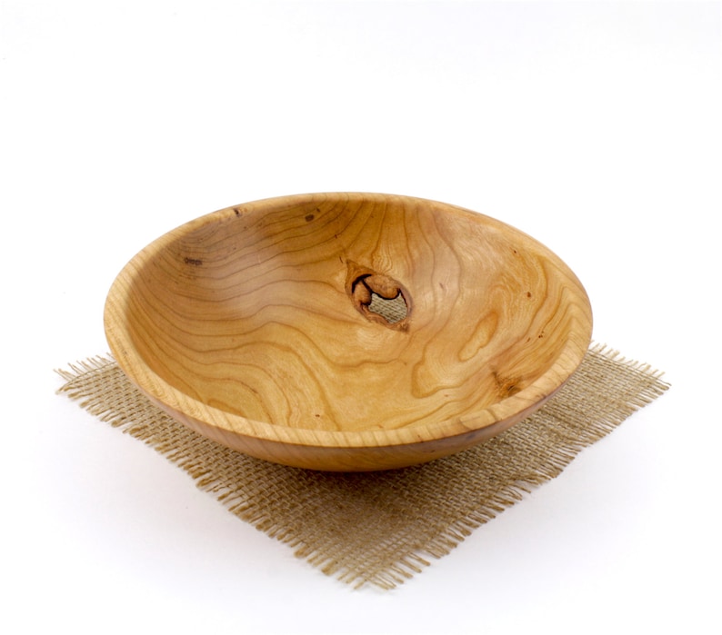 Fruit Bowl Candy Dish Wooden Cherry Bowl