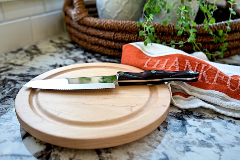 Wooden Steak Plate Serving Platter Cutting board Chesse Platter Meat Board afbeelding 2