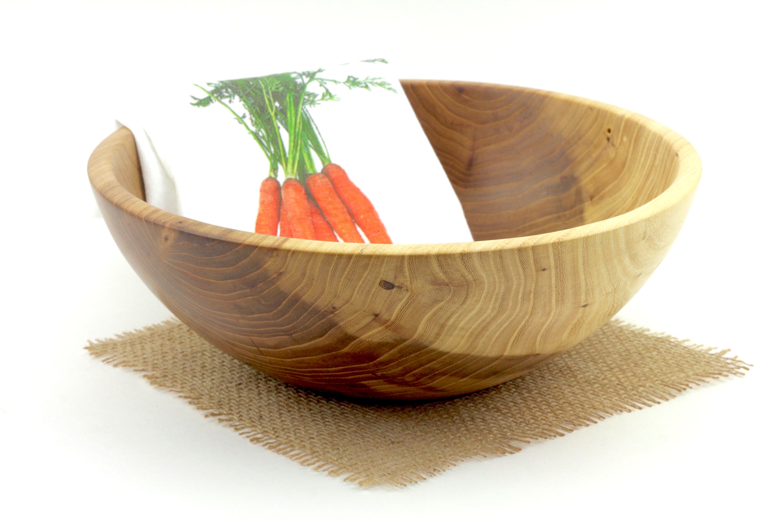 11 Elm Salad Bowl,Wooden Elm Bowl,Pasta Bowl, Wedding gift, Serving Dish