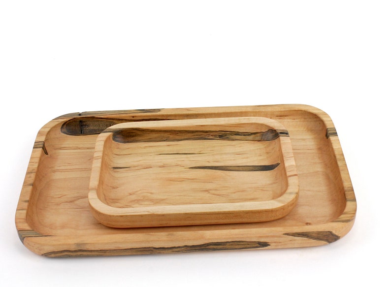 Wooden Valet Tray, Jewelry Tray, Display Tray, Trinket Tray, Serving Tray, Catch All Tray, Food Safe, Café Tray image 7