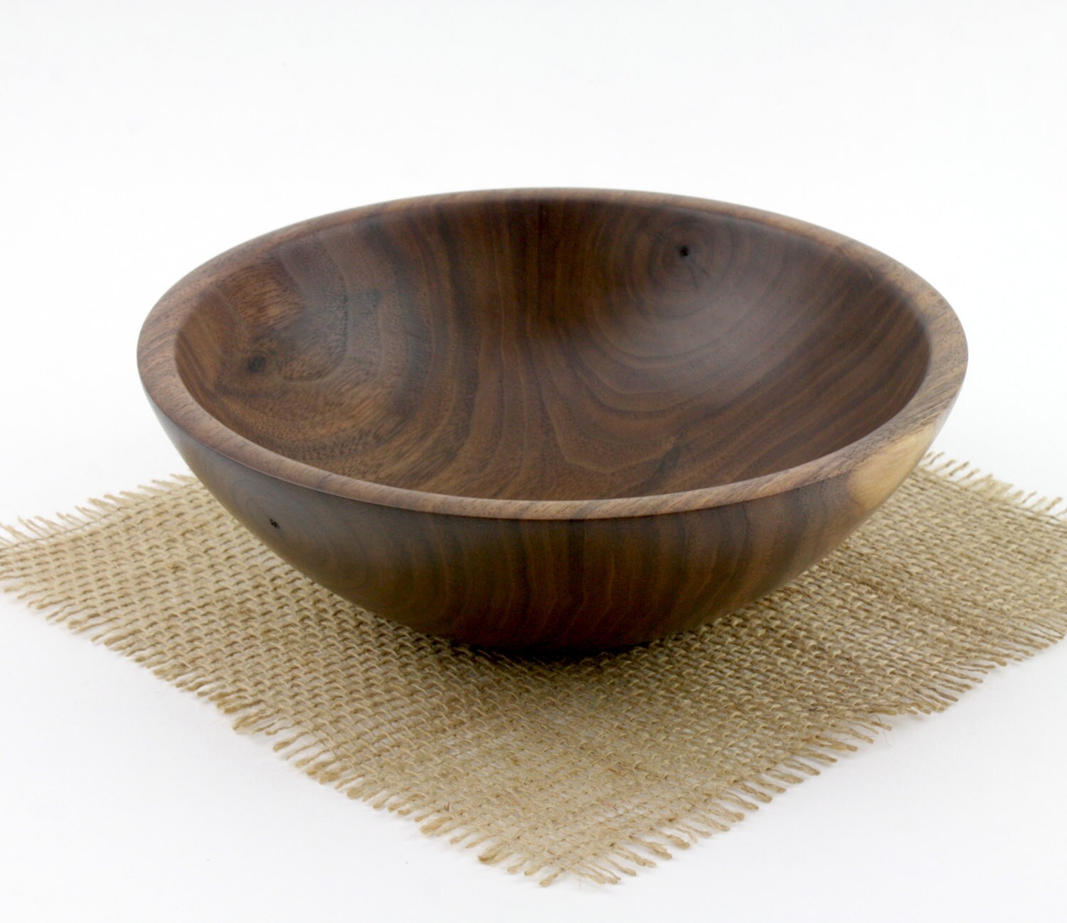 Walnut Bowl, Deep Walnut Fruit Bowl, Serving Dish, Wooden Candy bowl
