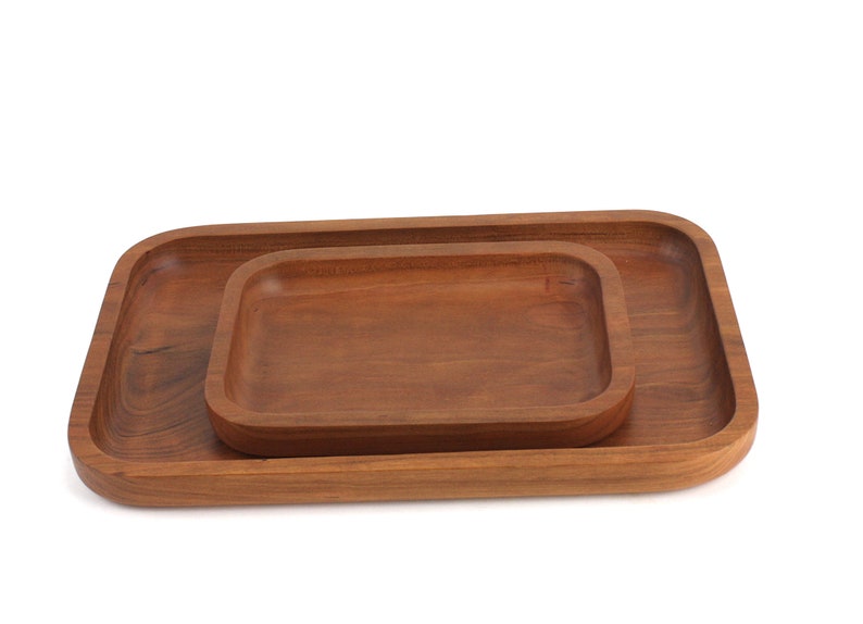 Wooden Valet Tray, Jewelry Tray, Display Tray, Trinket Tray, Serving Tray, Catch All Tray, Food Safe, Café Tray image 2